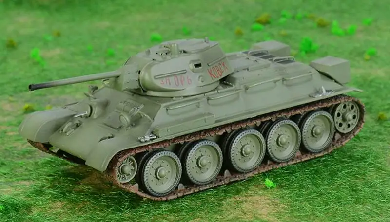 1: 72 Масштаб предварительно построенный T-34 советская средняя Танк T-34/76 Вторая мировая война хобби Коллекционная готовая пластиковая модель