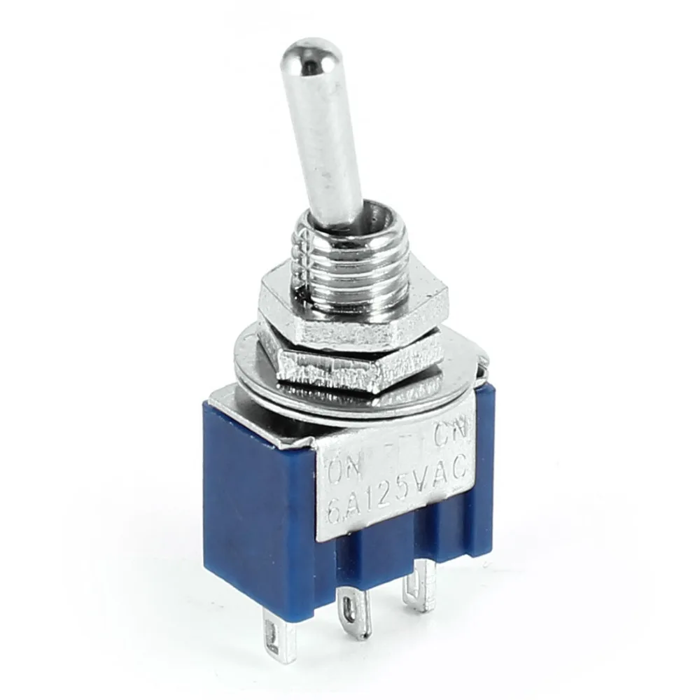 10 шт MTS-103 AC 125V 6A On/Off/On 3 трехпозиционный переключатель SPDT 1P2T Блокировка |