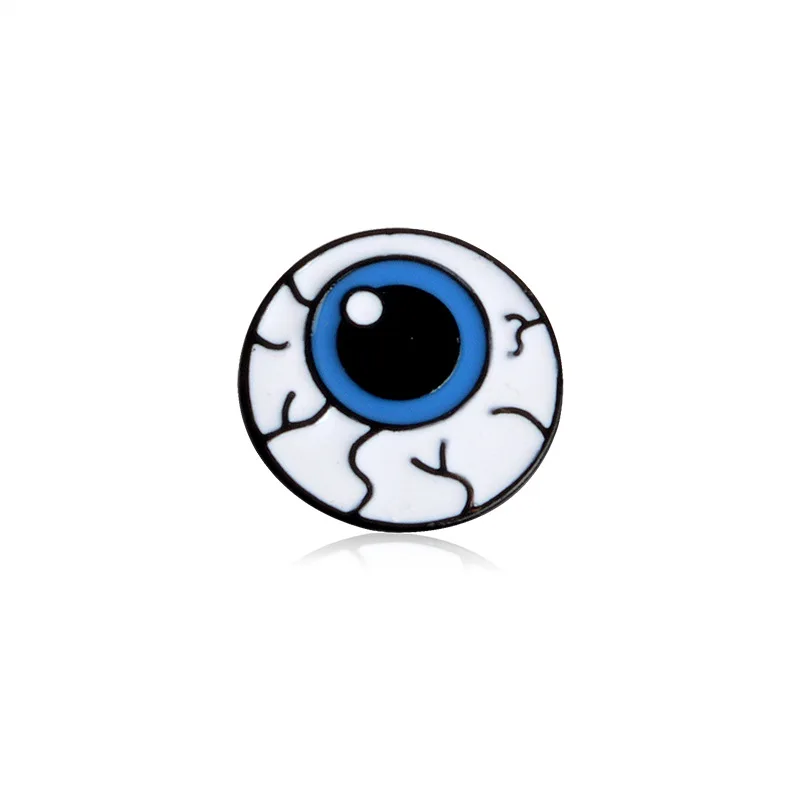 Набор из 4 брошей в форме имитации человеческих органов (мозга, глаз, сердца, зубов) для женской одежды.
