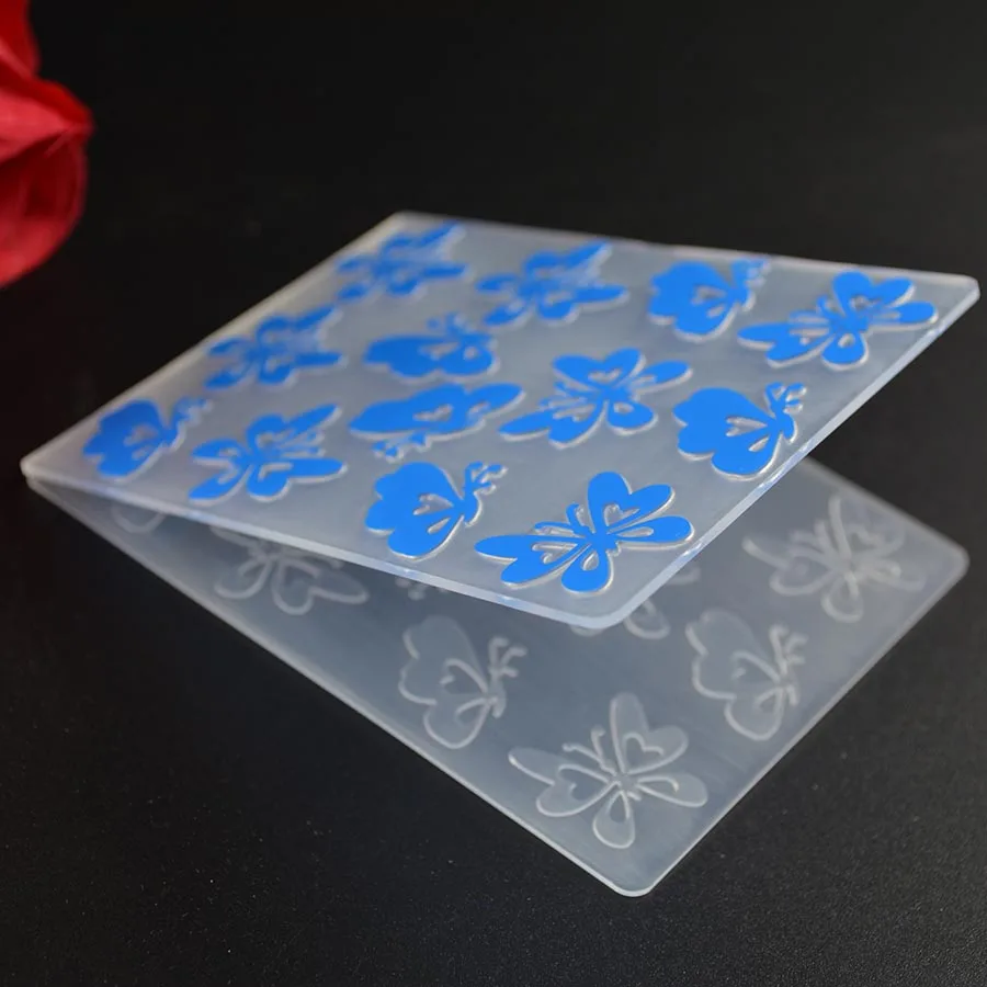 Small size Plastic Embossing Folder For Scrapbooking DIY Album Card Tool Template Stamp Making Decoration | Канцтовары для офиса и