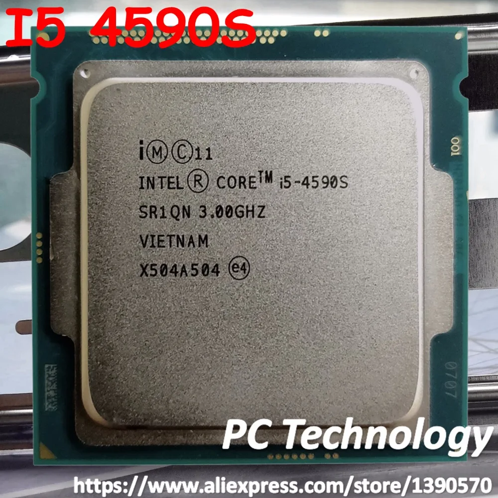 Original Intel core I5 4590S SR1QN CPU 3.00GHz 6M 65W 22nm LGA1150 I5-4590S Quad-core Desktop processor Free shipping