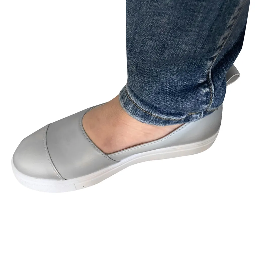 Туфли SAGACE женские на плоской подошве Повседневная Удобная однотонная кожаная