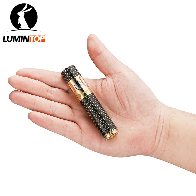 LUMINTOP Duke аккумуляторный фонарь из латуни + Премиум углеродного волокна материал