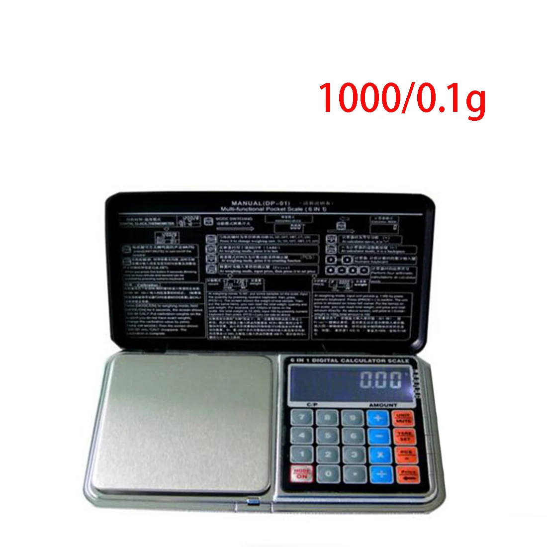 1000/500*0 1g LCD Многофункциональные цифровые весы электронные с пальмовым