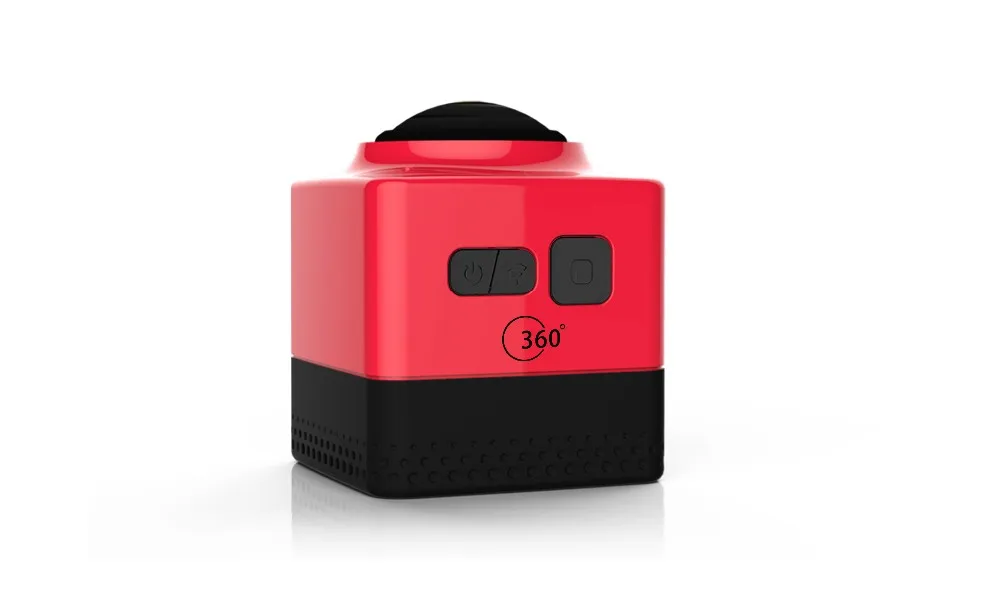 Red SOOCOO C-UBE360 Мини спортивная экшн-камера 360 панорамная VR камеры широкоугольная 720P 360x190 HD видеокамера Встроенная WiFi камера - Цветной: Red