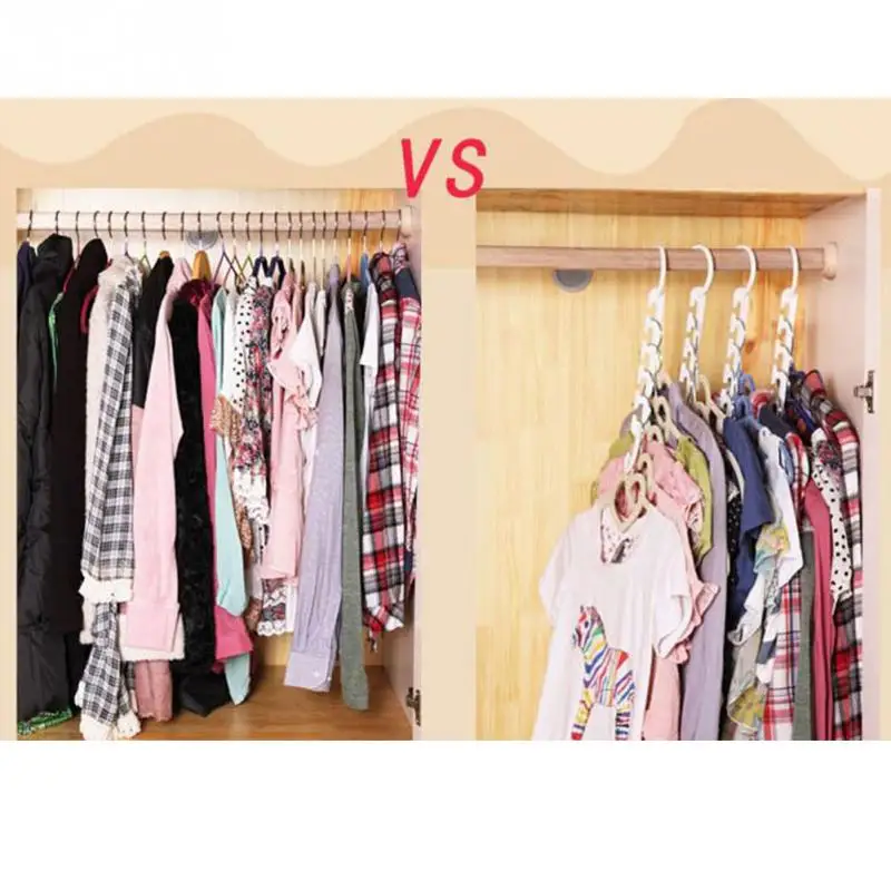 Новые белые складной Пластик волшебный вешалка бытовой для хранения одежды