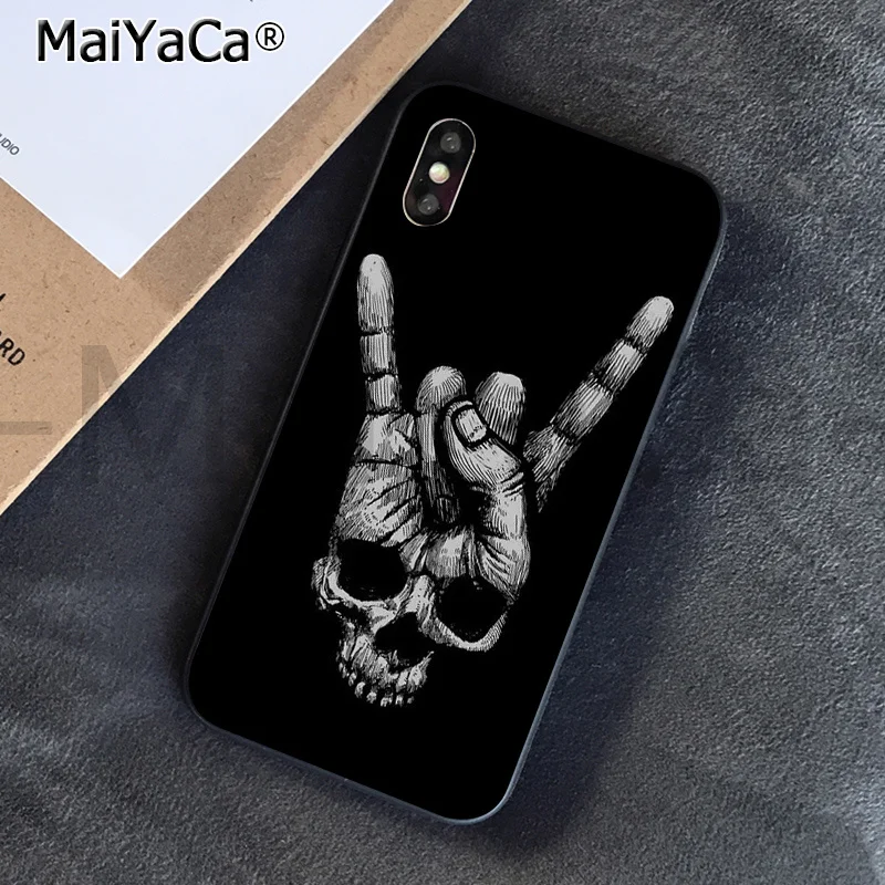 MaiYaCa чехол для телефона с цветами оленем черепом цветочным вороном лошадью бега