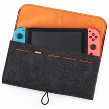 Для nintendo Switch с 5 игровыми картами Большой Вместительный многослойный Чехол из шерстяного войлока защитный чехол для путешествий противоударный