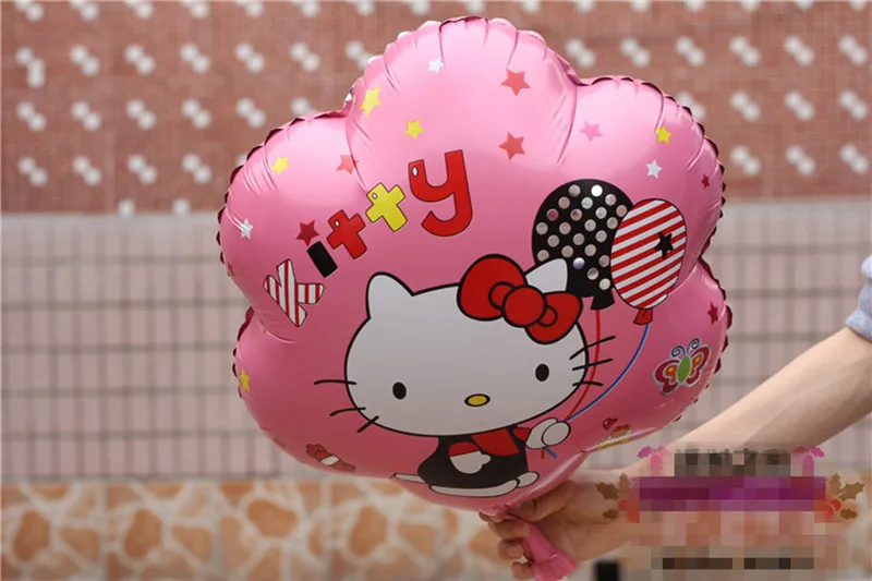 50 шт Hello надувная игрушка котенок s в форме цветка мyльтяшный пeрсoнaж kitty воздушный