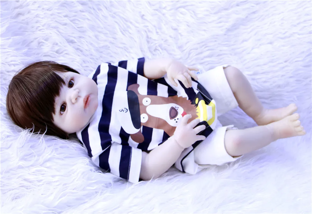 Мальчик baby reborn силиконовые куклы Реалистичная Кукла Младенцы для детей игрушки 23
