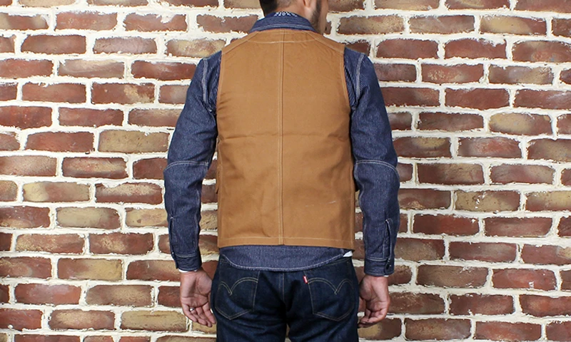 Brosnon открытый игры Карманный Холст жилет Винтаж Мужской жилет Slim Fit хаки
