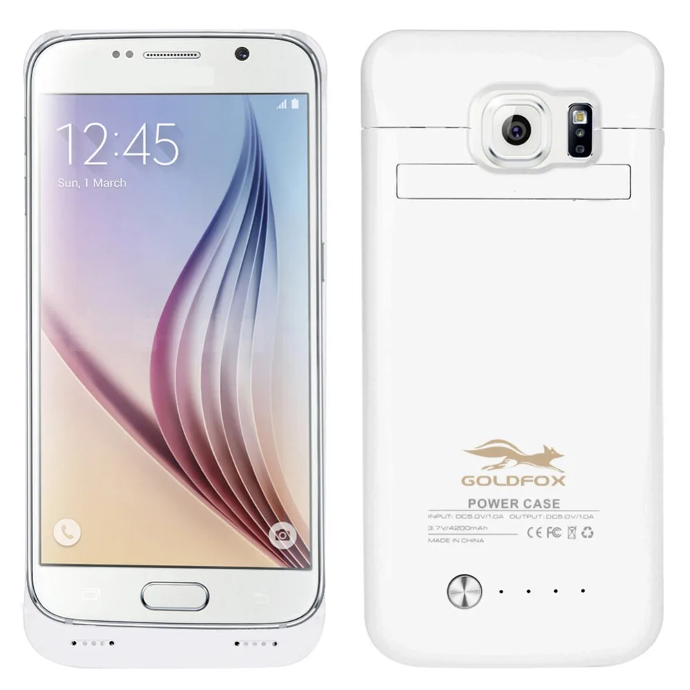 4200 мА/ч Чехол для мобильного телефона с внешним аккумулятором для samsung Galaxy S6/S6 Edge, чехол для зарядки смартфона