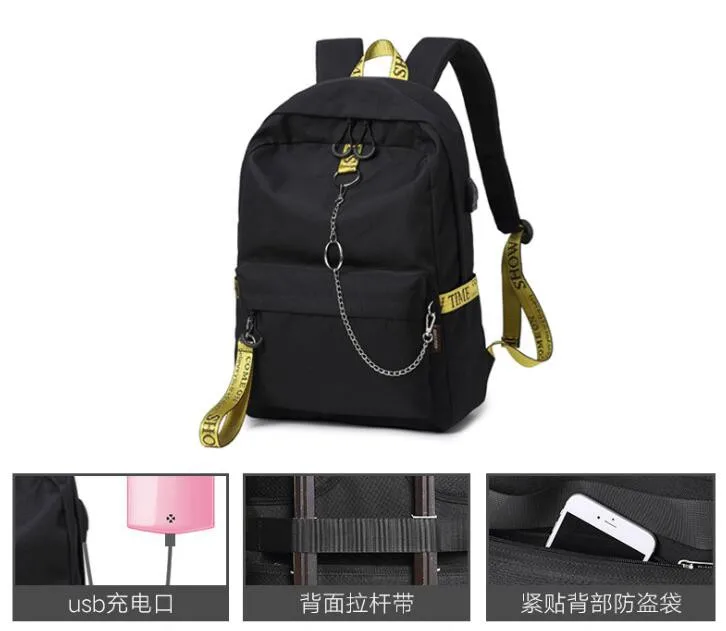 Новинка дорожный рюкзак для женщин большая вместительность деловой USB зарядка