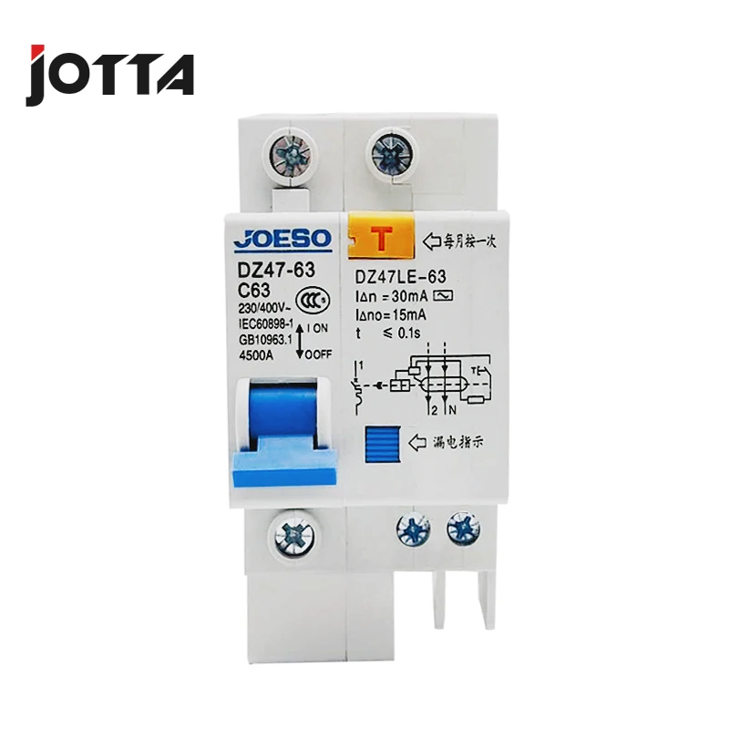 DZ47LE 63 63A1P + N mini type прерыватель цепи при утечке на землю|leakage circuit breaker|circuit breakerearth