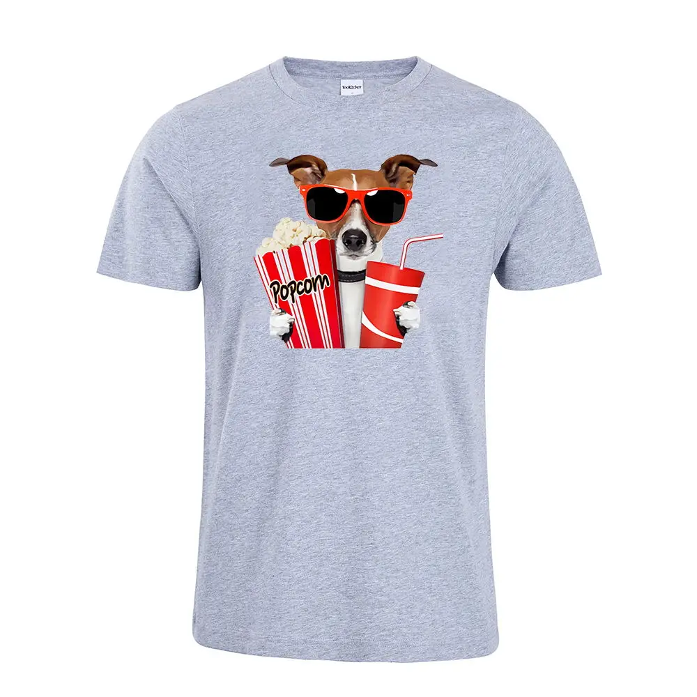 2019 Новые Короткие Футболка Смарт собачьи очки для приготовления попкорна из
