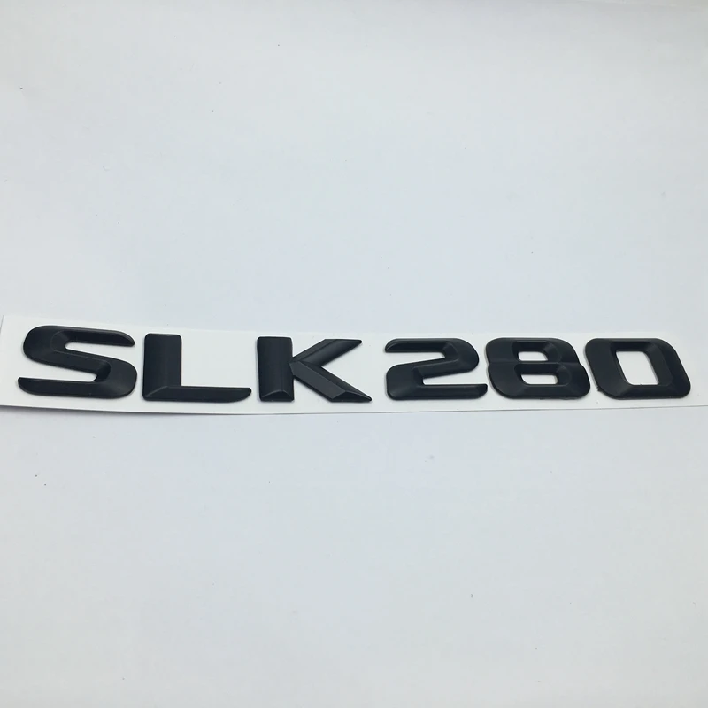 Черная задняя Эмблема для багажника хромированные буквы SLK 200 280 Mercedes R170 R171 R172 SLK200