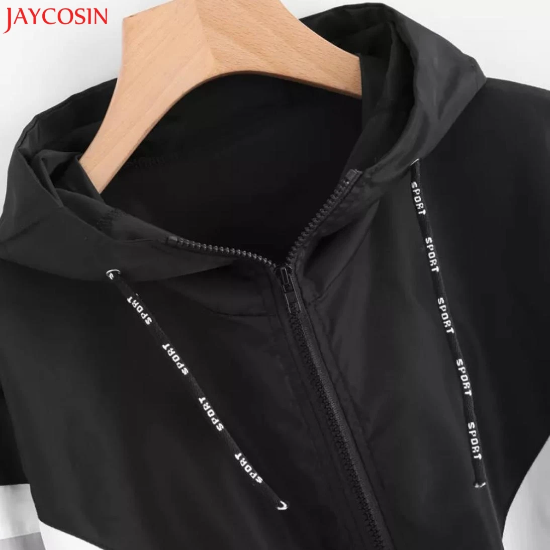 JAYCOSIN женское лоскутное тонкое пальто с длинными рукавами и карманами на молнии