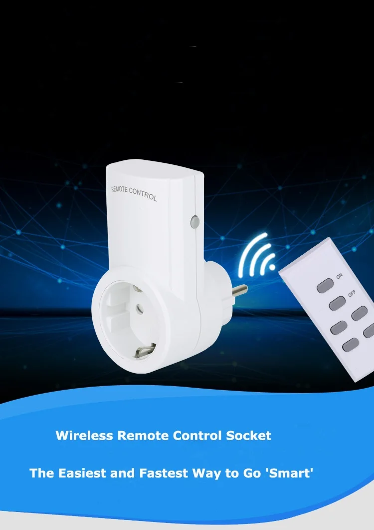 ESPLENTY Smart Plug пульт дистанционного управления Беспроводная розетка EU розетка(1 розетка+ 1 пульт дистанционного управления