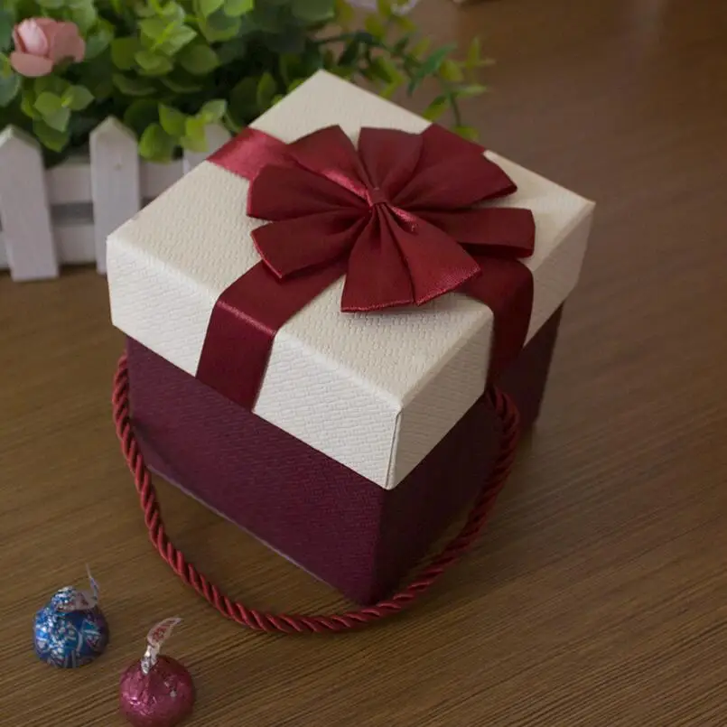 5 шт./лот свадебные сувениры портативная коробка для конфет бумажные подарочные