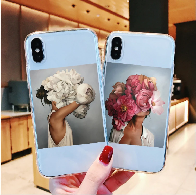 Модный эстетический сексуальный силиконовый чехол для iPhone X 5 5S SE 6 6splus 7 8 Plus XR XS