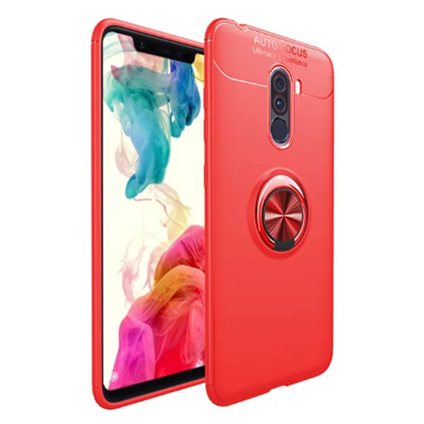 full red Для Xiaomi Redmi 4 4X 4A Note 4 5 6 Pro 5A Redmi S2 автомобильный Автофокус магнитное невидимое кольцо-держатель на палец Гибридный автомобильный держатель - Цвет: full red