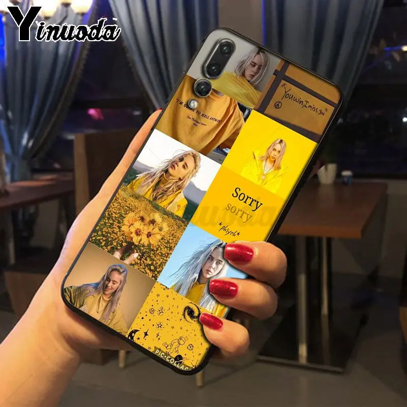 Yinuoda Billie Eilish мягкие Аксессуары для телефонов Чехол Huawei P20pro mate10lite p9 p10plus honor 8x 7A nova3i