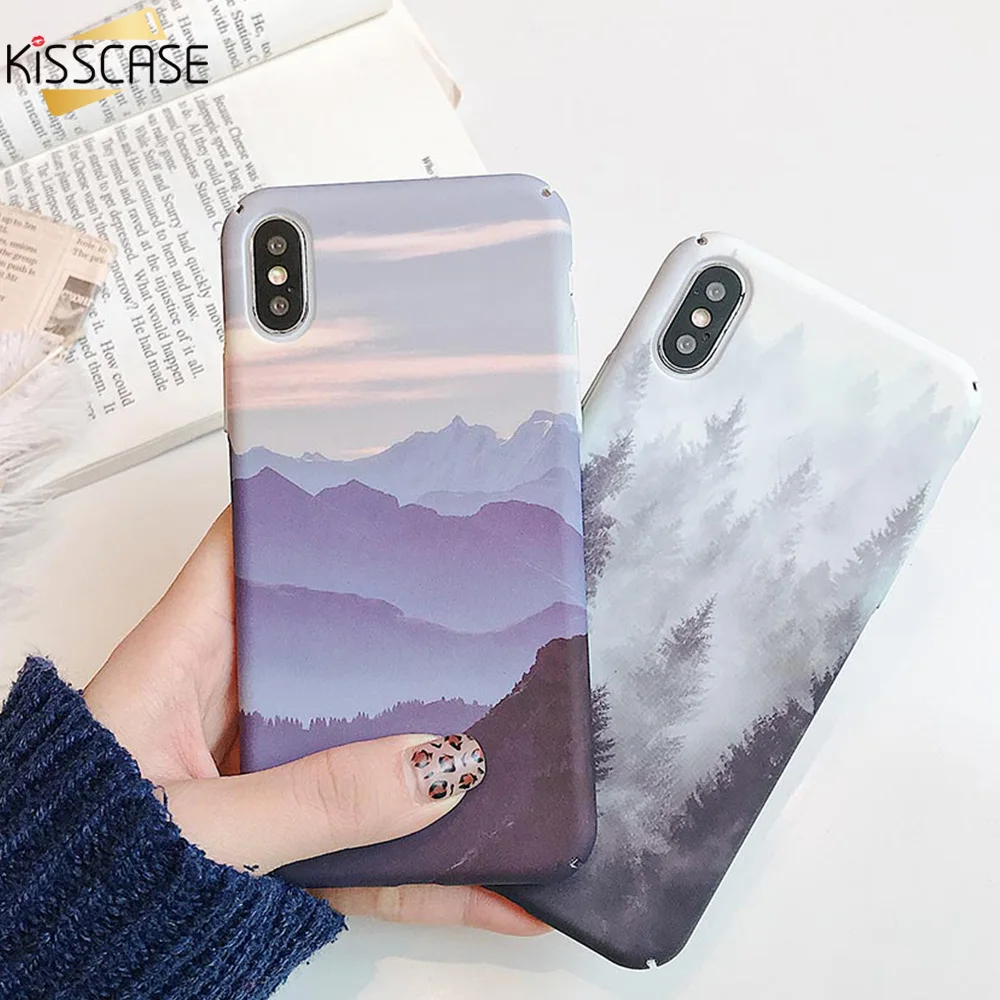 KISSCASE пейзаж ананаса Узор Жесткий чехол для samsung Galaxy A50 A30 полный плотный A7 A5 A3 2017