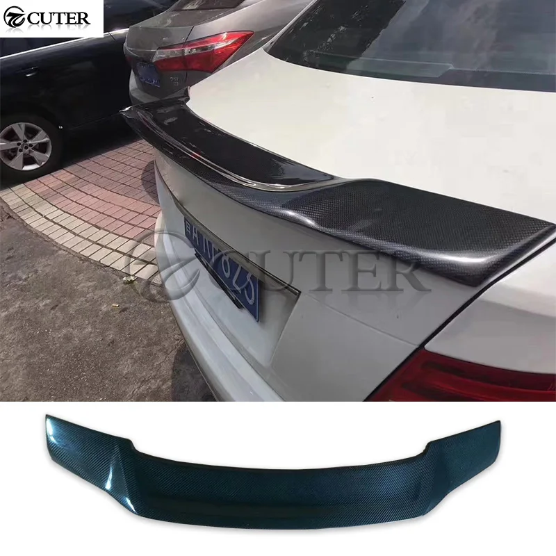 W204 R СТИЛЬ Задний спойлер из углеродного волокна крылья багажника губа для Mercedes