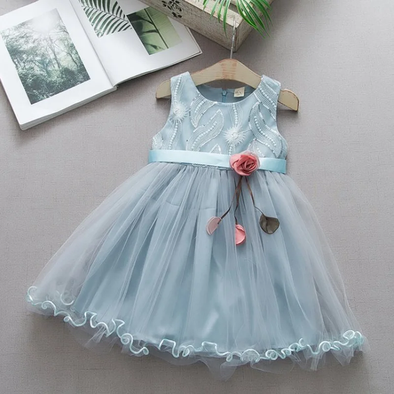 2019 летнее милое детское Сетчатое бальное платье принцессы в стиле пэчворк с