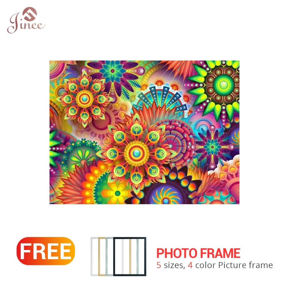 

Рамка Diy Алмазная Картина Вышивка крестом цветная Мандала 5D Вышивка полностью квадратная дрель Стразы Европейский абстрактный цветок