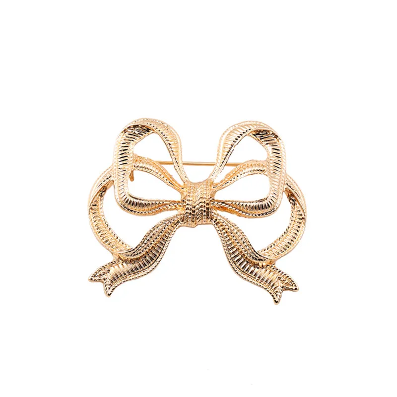 Модные Талисманы золото Цвет Циркон сплава милые большим бантом принцесса шарф