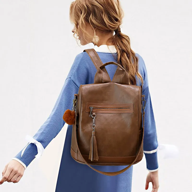 Nastenka Women Anti-Theft Backpack School Bag For Teenager Girls Backpacks Teenage Girl Woman Travel | Багаж и сумки