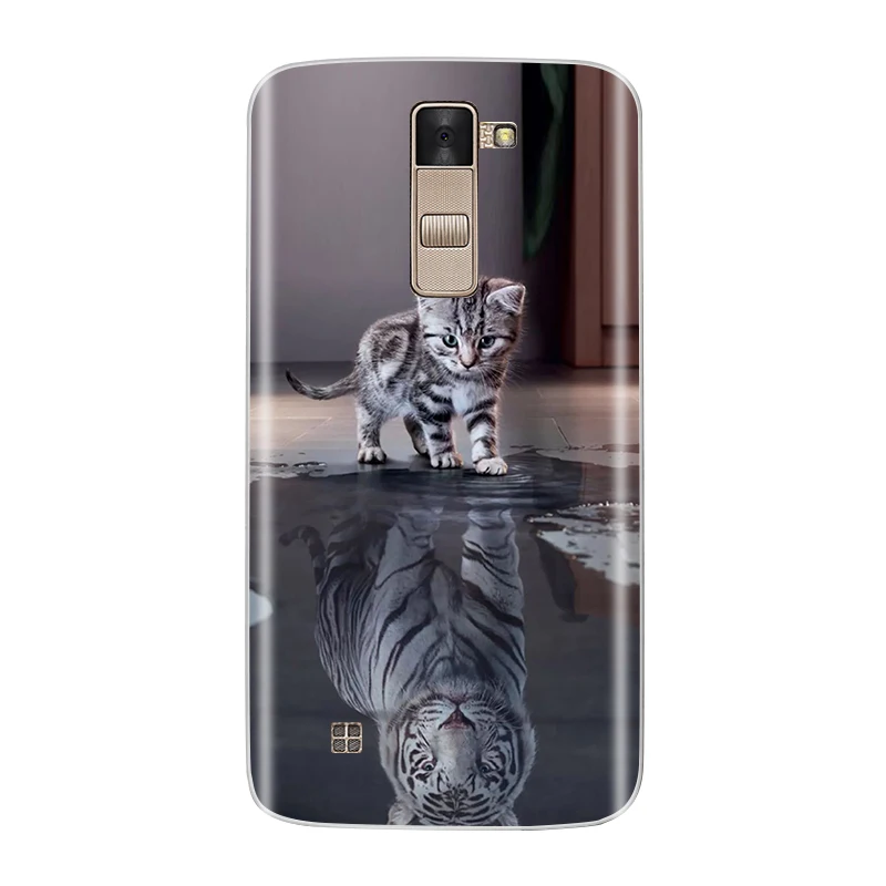 Чехол для телефона LG K8 силиконовый мягкий ТПУ Модный цветочный узор окрашенный защитный чехол для LG K8 задняя крышка чехол s
