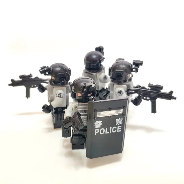 RRT Гонконгская железная дорога ответная команда Swat Полиция военное оружие playmobil Город Мини фигурки части блоки модель игрушки и хобби