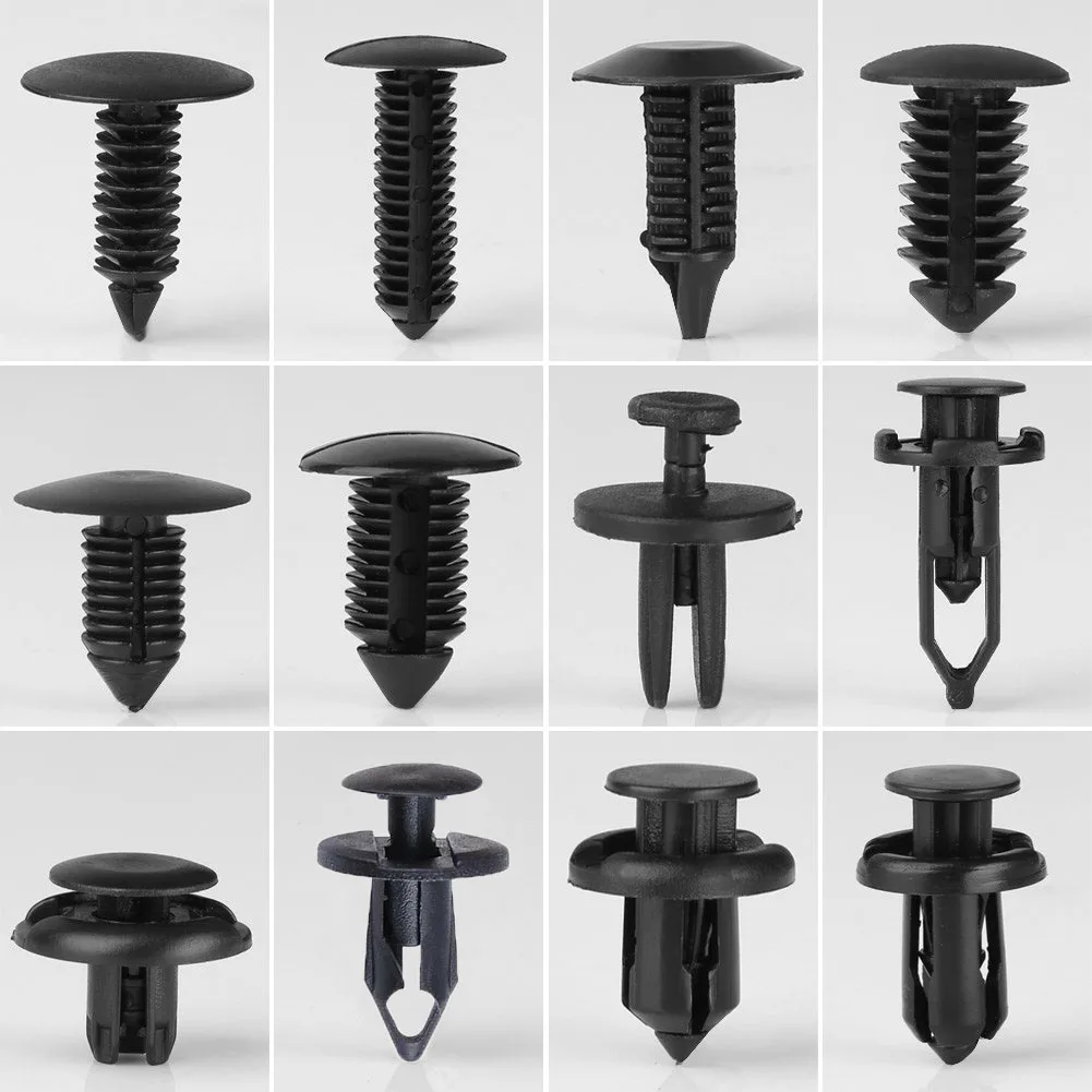 240x Nylon пластиковые зажимы заклепки для ford Toyota Honda 6.3mm 8mm 9mm 9.5mm 10mm авто крепеж автомобильный молоток для правки крыльев тело Фиксатор двери Накладка панель толчок