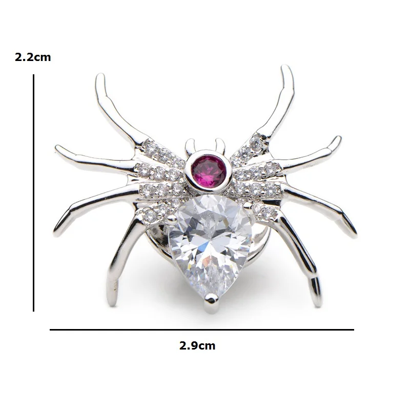 Inokeey сверкающие паук воротник Pin 2019 модные украшения булавка-брошь подарок |