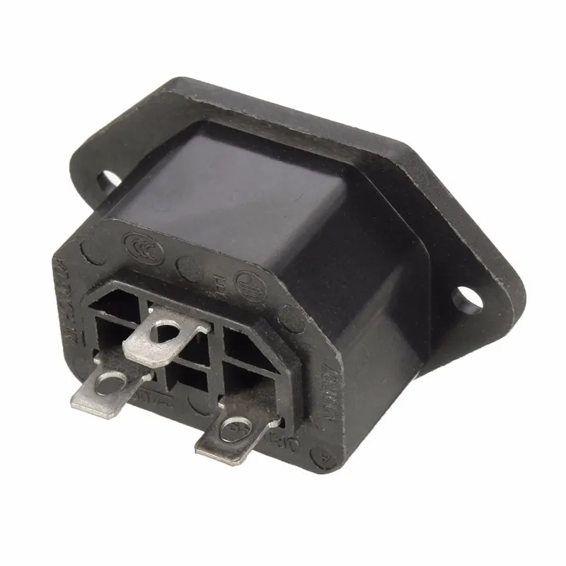 Шасси женский 10A/250 В 3PIN 05231 AC IEC C13 C14 встроенный разъем адаптера сетевой разъем питания Выход выход