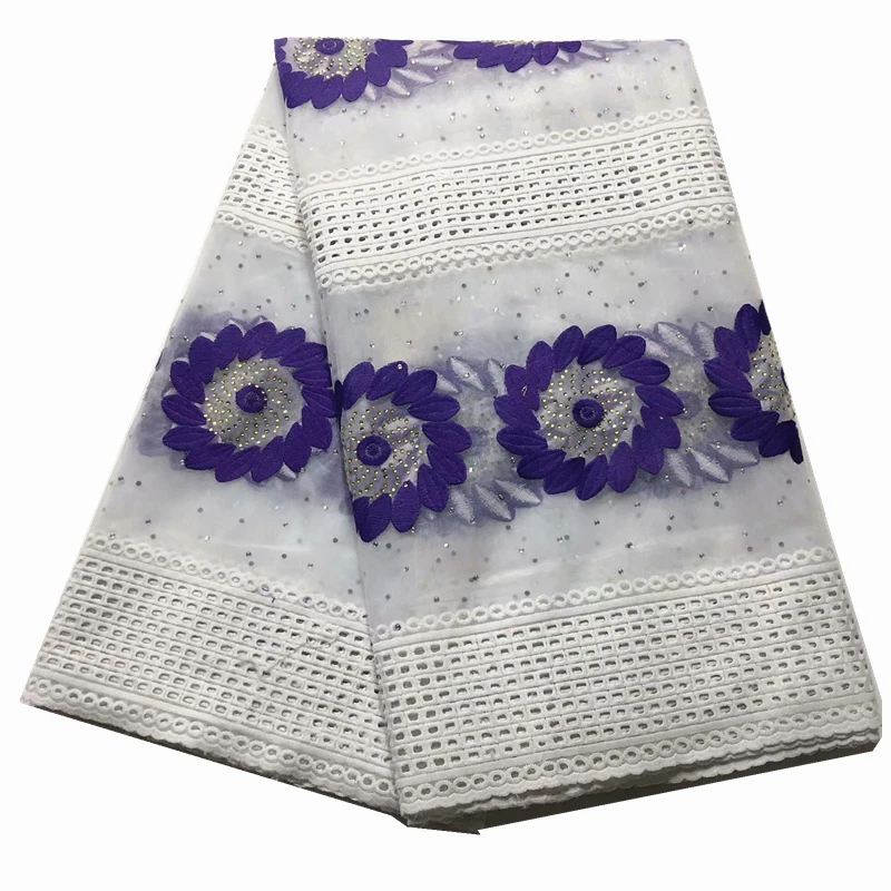 

2019 Best Selling Swiss voile laces African Fabric red Nigerian French Fabric purple High Quality Nigeria Tulle cord Lace Fabric