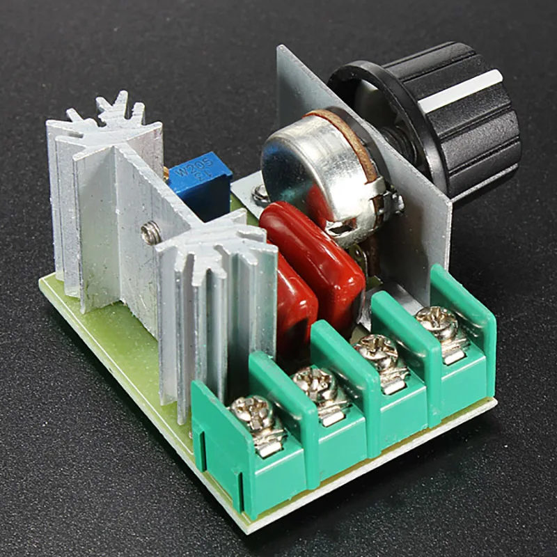 2000W Thyristor Electronic Dimmer 220V Controlled Rectifier SCR Voltage Regulator Speed Control Temperature Thermostat for Lamps | Лампы и