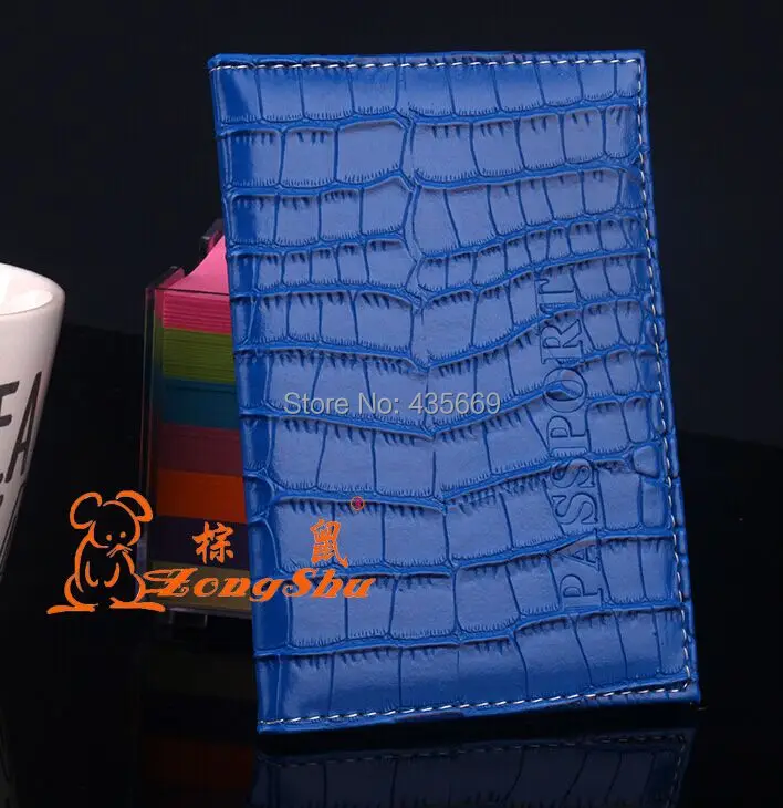 2015 New Arrived Candy Color Fashion Passport Cover Card Holder Unisex Travel crocodile grain passport case | Багаж и сумки