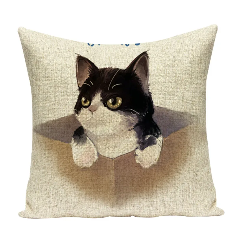 Милая наволочка с животными Цветные подушки для дома Прямая поставка наволочки