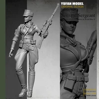 yufan model 135 female sniper resin soldier colorless and self assembled yfww 2006