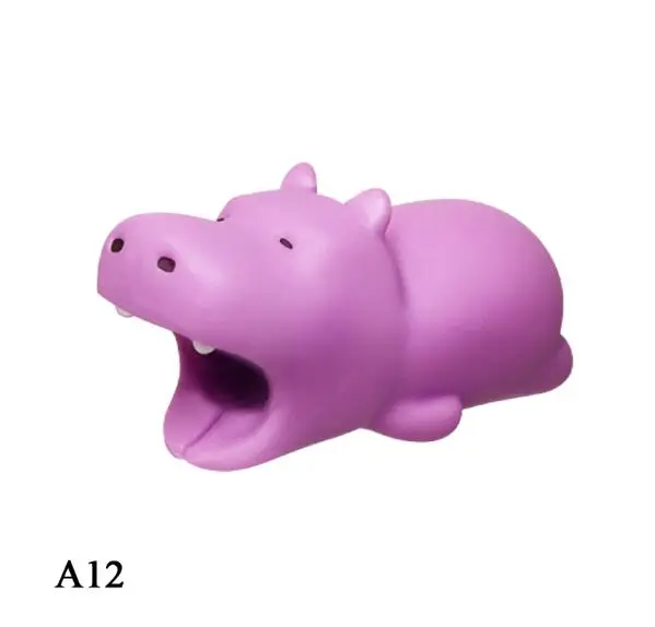 hippo Дропшиппинг 1 шт. кабельный чомперы защита животных кусачки Органайзер чомперы зарядное устройство usb держатель линии для usb-кабель для Iphone - Цвет: hippo