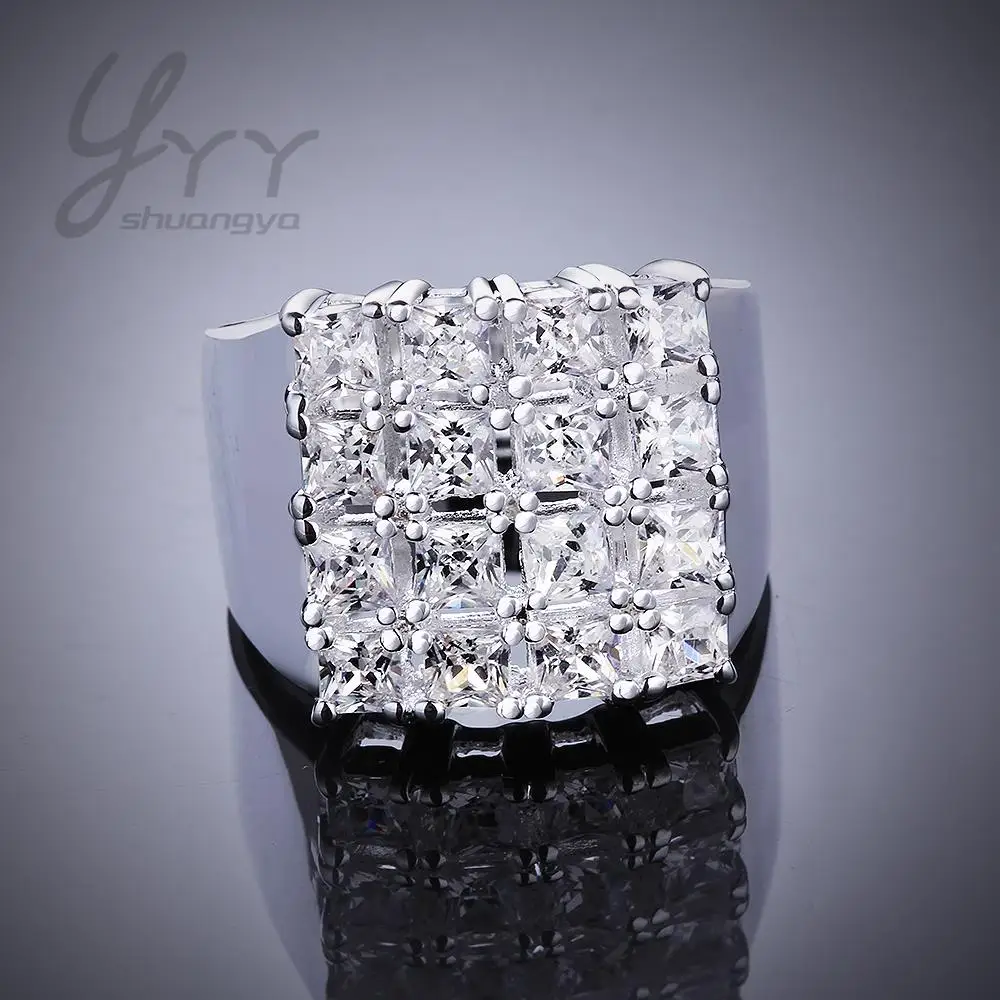 Free Shipping 2015 New Fashion Trendy R479 8 Silver Plated Design Geometric Party Finger Ring For Lady|ring sizer|ring with black stonering