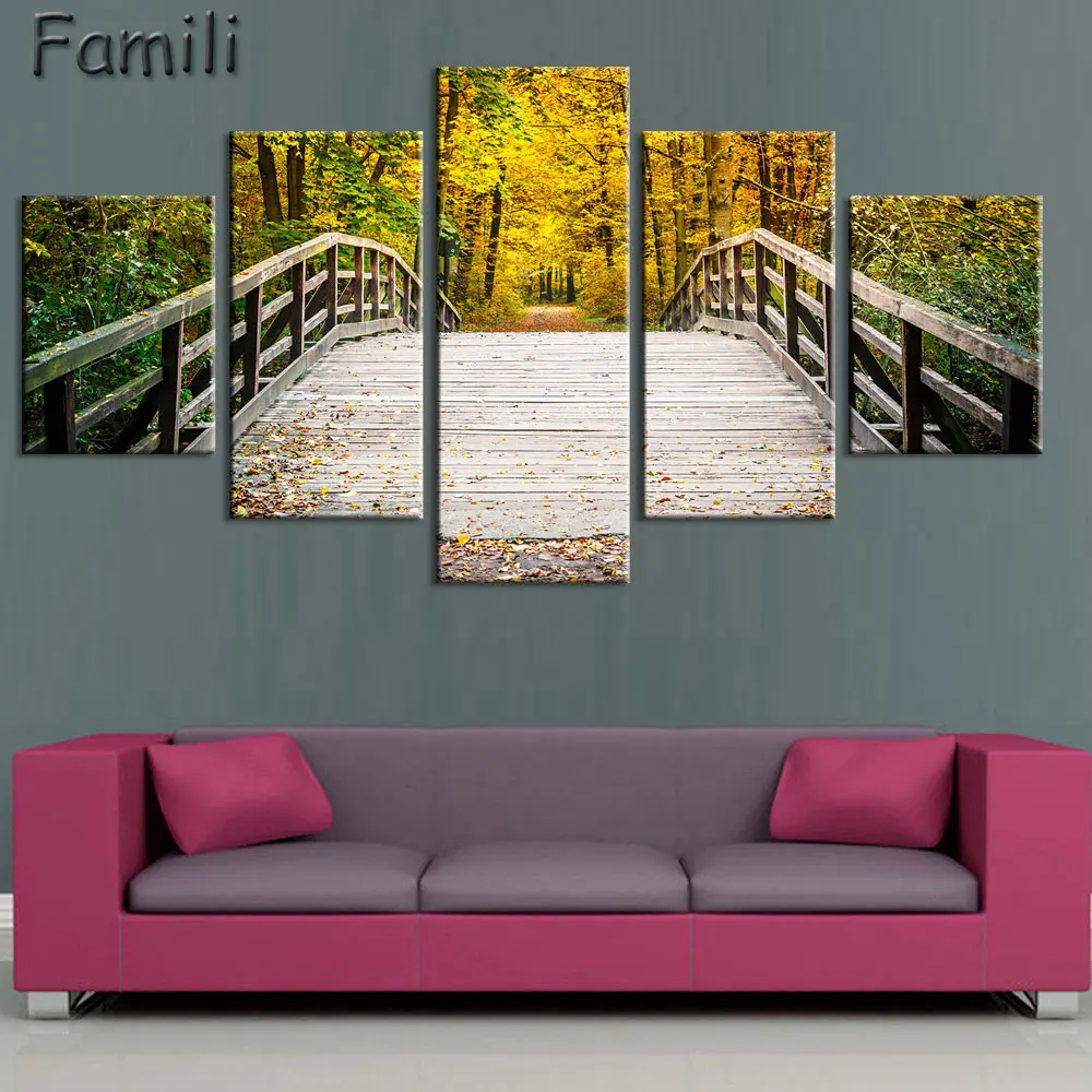 5 шт. холст с рисунком кленового дерева|painting modern|canvas paintingwall pictures |