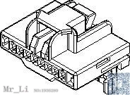98545 0001 [MOX Rcpt Hsg Wire w TPA PBT Blk SR 8Ckt]|wire laser|sr suntoursr xenpak |
