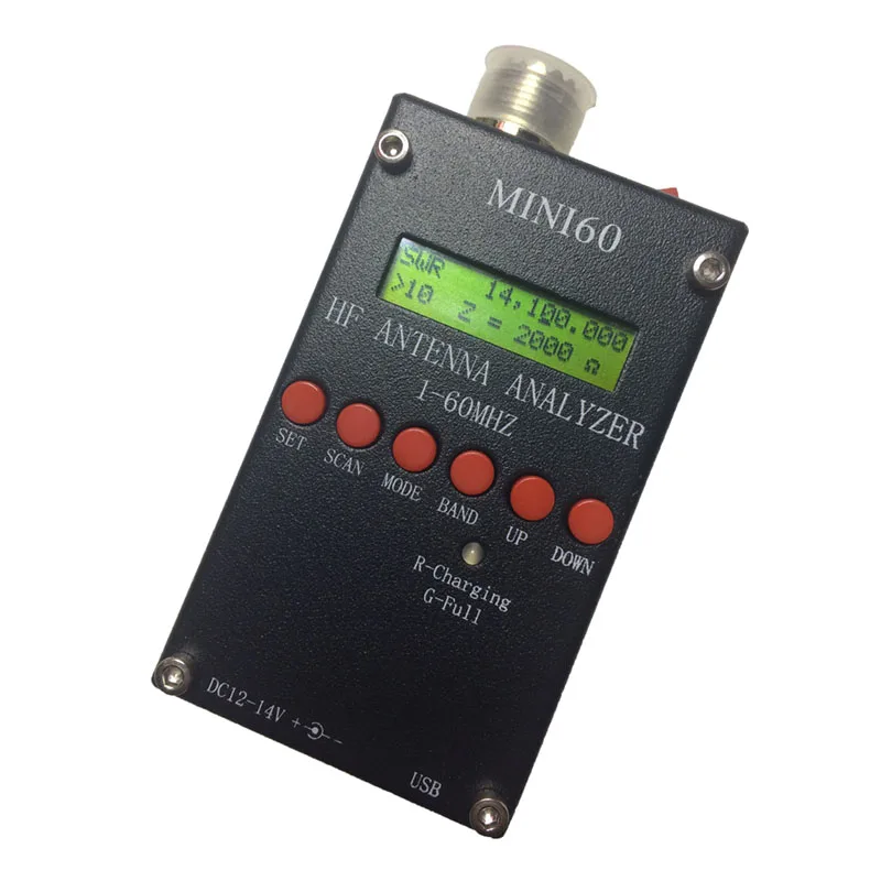 Sark100 1 60 МГц мини HF ANT КСВ антенный анализатор SARK100 для радио хоббистов Домашнее