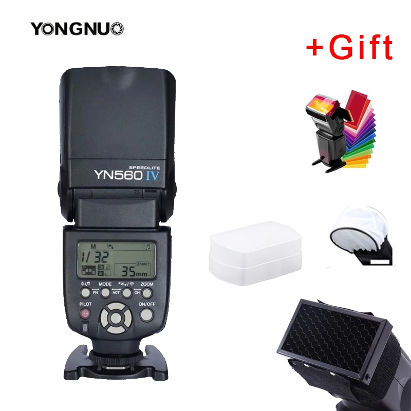 Беспроводная вспышка YONGNUO YN560 IV 2 4G для Canon 6D 7D 60D 70D 5D2 5D3 700D 650D фотовспышка Nikon D750 D800