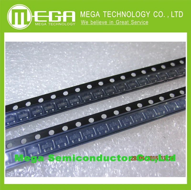 500 пар MMBT3906 MMBT3904 SOT-23 (500 шт. 2n3906 + 500 шт. 2n3904 smd ) PNP NPN