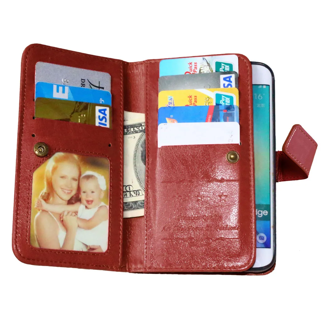 WolfRule для крышки samsung Galaxy S6 Edge чехол с рамкой фото кошелек флип телефона из ПУ Coque